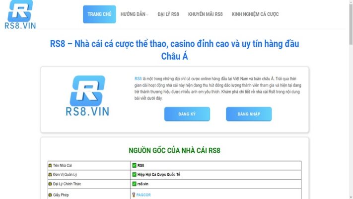 Rs8.Vin Ra Đời Với Mục Tiêu Cung Cấp Thông Tin Khách Quan Về Nhà Cái Rs8 